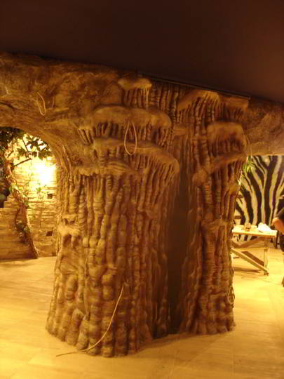 колонны из сталактитов в отделке