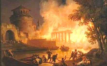 пожар в Риме